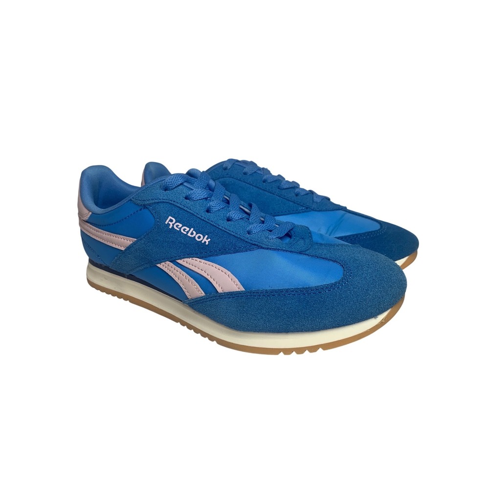 Reebok‎ Royal Alperez Blue Pink Suede Nylon Running Sneakers Women 8 Retro